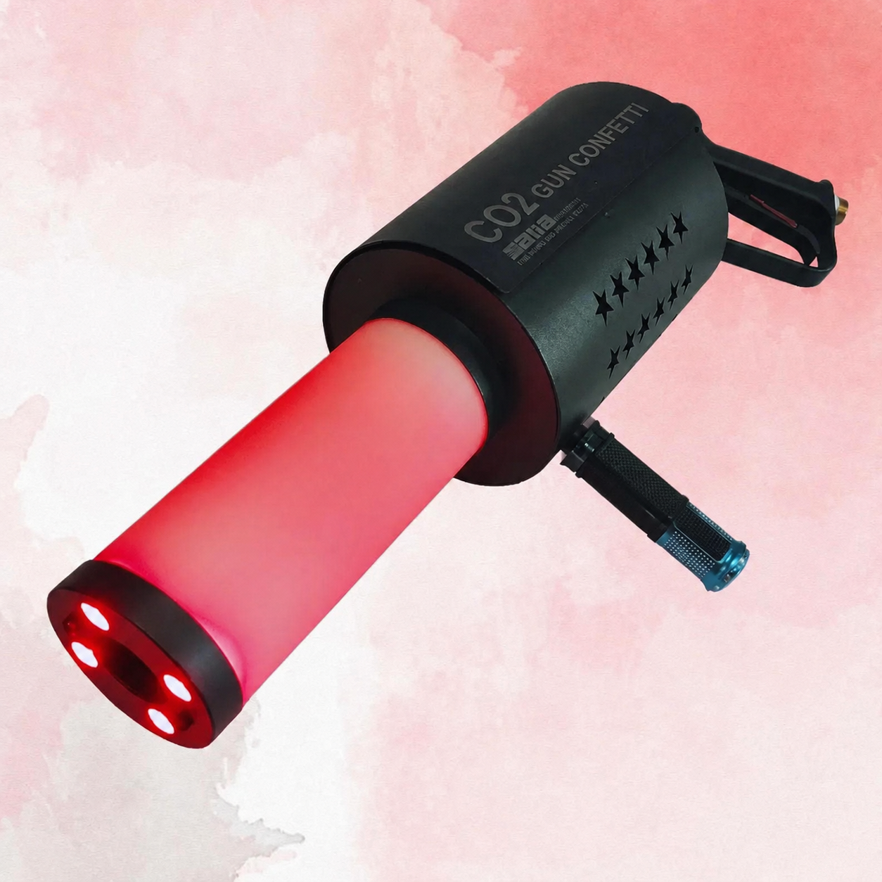گان کاغذپاش CO2 دستگاه تفنگ گان LED CO2